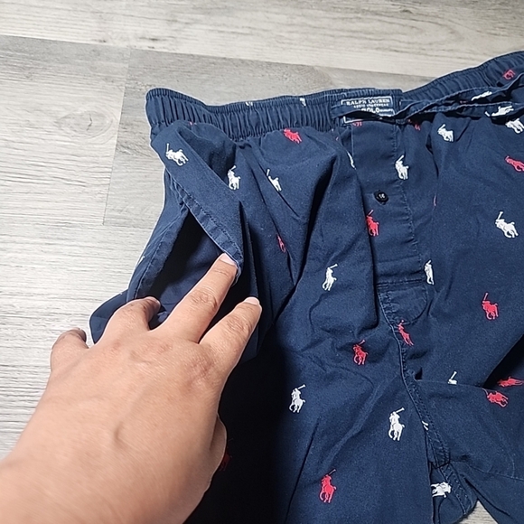Ralph Lauren Mens blue Sleep  Shorts Sz M - Picture 8 of 8